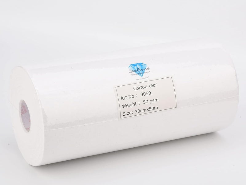 simthread Tear Away Embroidery Stabilizer Backing - 1.8 Ounces Medium Weight 12" x 50 Yards/Roll for Machine Embroidery - Image 2